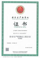 安全生產(chǎn)標(biāo)準(zhǔn)化三級(jí)證書
